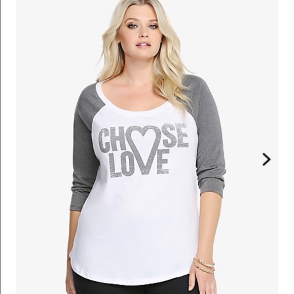Torrid Choose Love Raglan Tee