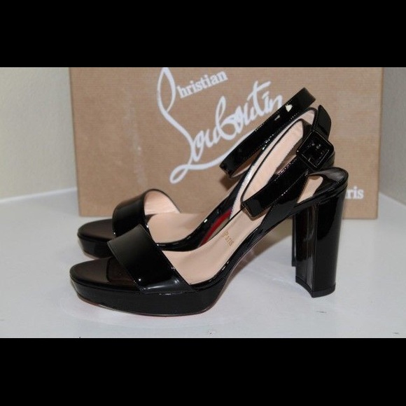 Christian Louboutin Patent Leather Ankle Strap