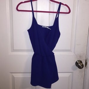 Urban Outfitters Blue Envelope-front Romper