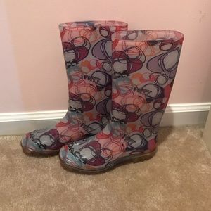 Coach Rain Boots Size 7