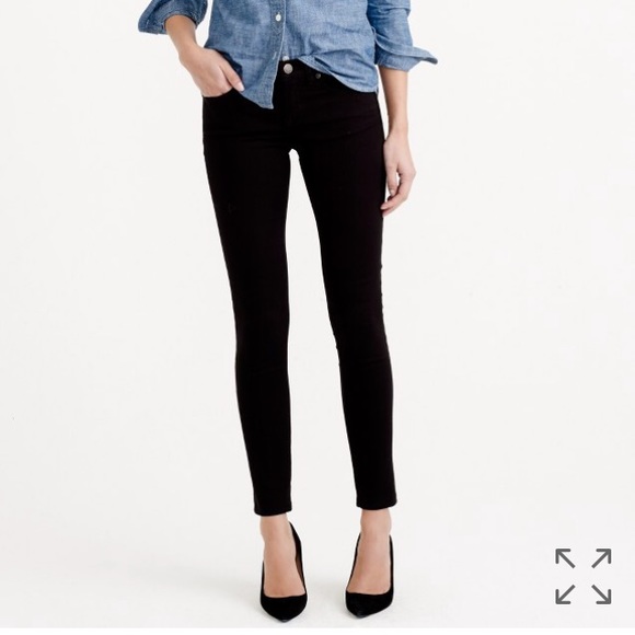 J.Crew black toothpick ankle jeans