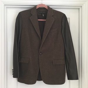Ralph Lauren Leather and Wool blazer