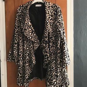 Calvin Klein cheetah print blazer