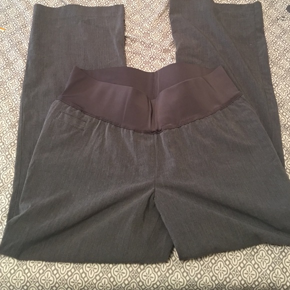 Gray maternity pants