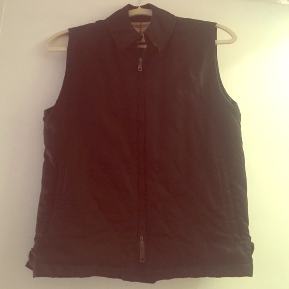 Burberry London, Black Quilted Vest