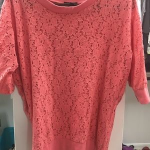 Coral long sleeve top