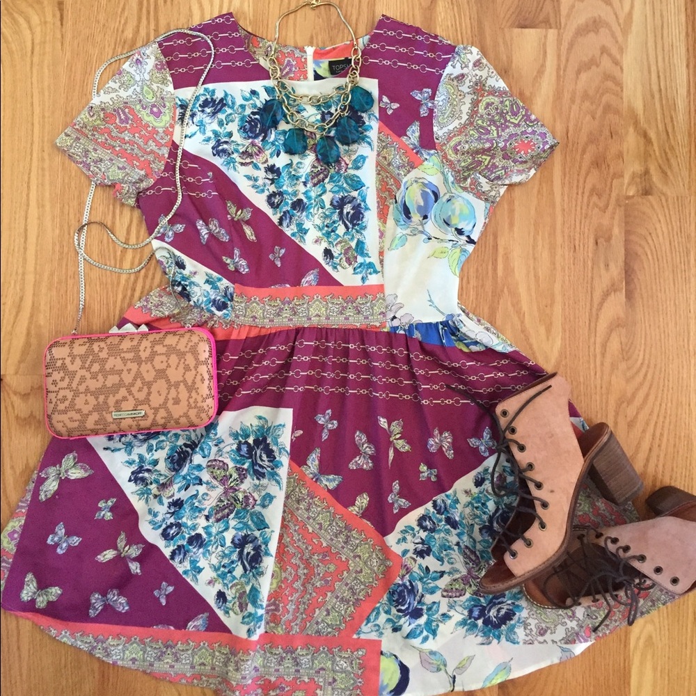 TopShop Flowy Floral Dress