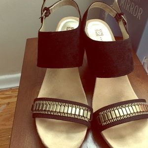 Women's Anna Taylor black summer sandals.