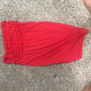 Coral bathing suit cover up