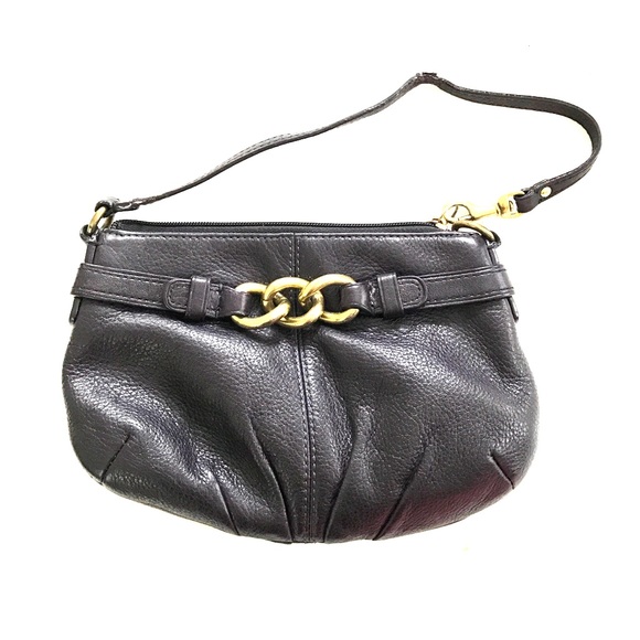Coach leather wristlet