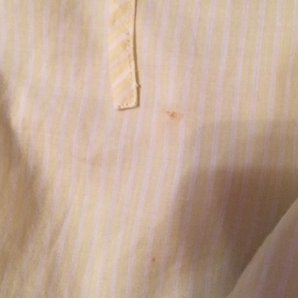 Loft yellow and white stripes top! XS - Picture 4 of 4