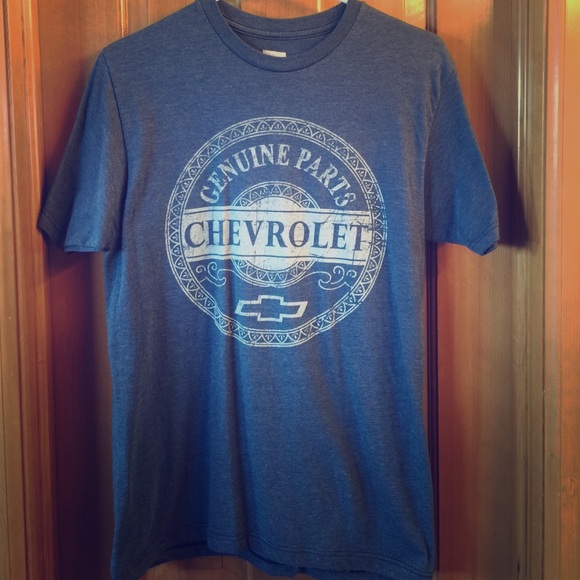 Chevrolet T-shirt, blue/gray, medium