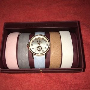 Brand new watch set with 5 different bands
