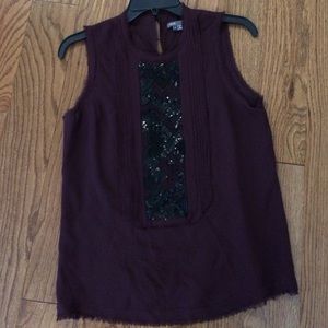 Vince Tops - Vince silk with beading top size 4 gorgeous!!