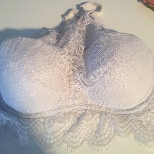 VS PINK/ White Lace Bralette (Size D-DD)