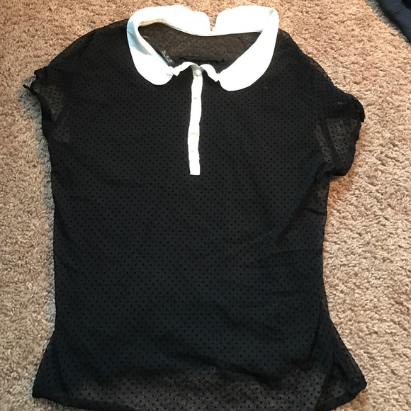 ZARA Polkadot Blouse