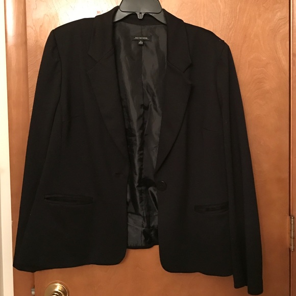 2- Pocket Black Blazer/ Suit Jacket
