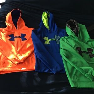 Bundle of boys under armor hoodies