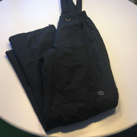Slalom black womens ski bibs