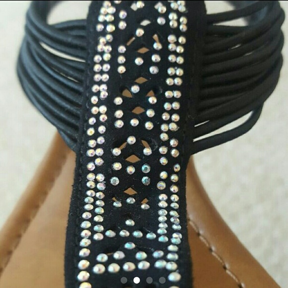 Palms black jeweled sandal - Picture 2 of 4