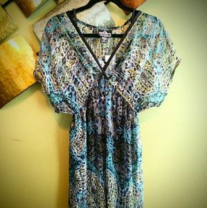 Angie Exotic Print Dress