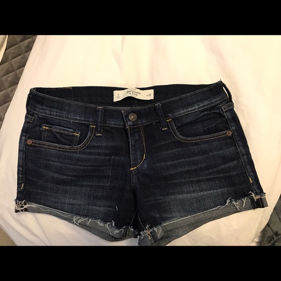 Abercrombie & Fitch blue jean shorts
