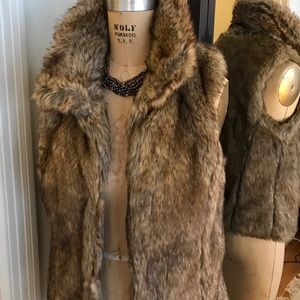 Zara faux fur vest