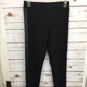 Victoria's Secret Leather Trimmed Leggings Small