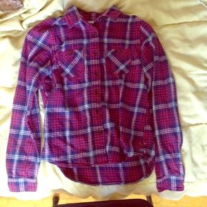 American Eagle Red and Blue flannel.