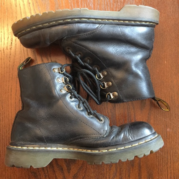 Dr. Martens Shoes - Dr. Martens AirWair Black Combat/Ankle Boots