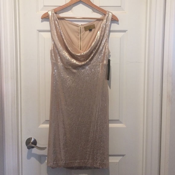 NWT gold sequin dress
