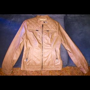 Tan Moto Jacket, S Tan Moto Jacket, S