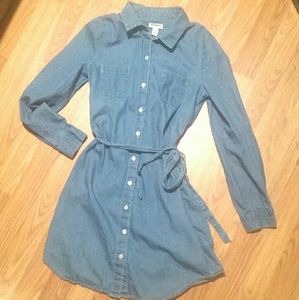 Chambray Shirt Dress