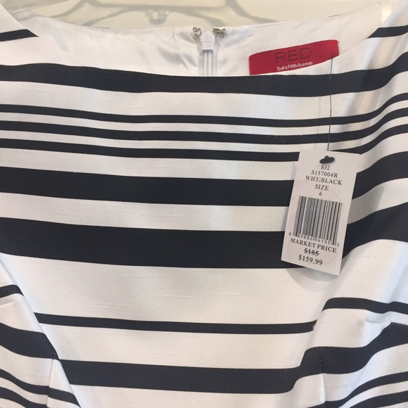 NWT Saks 5th Avenue Striped Dress - Picture 3 of 5