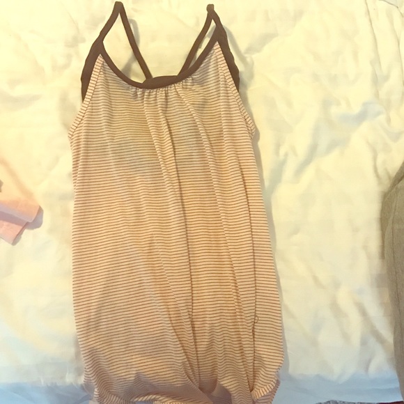 NWOT Pink and Gray Calia Tank w/ Built In Bra