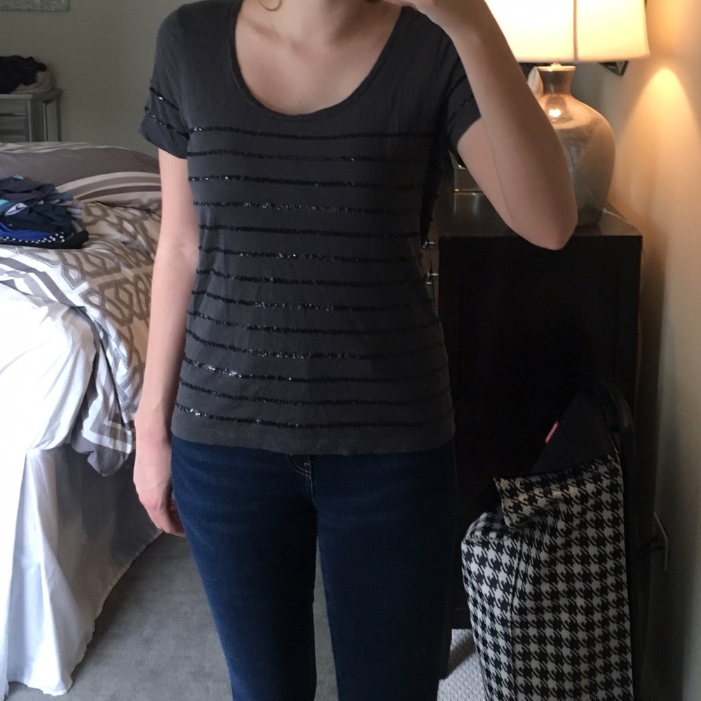 JCrew Shirt with Sequin Detail