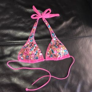 Victoria's Secret Sea Glow Triangle Bikini Top