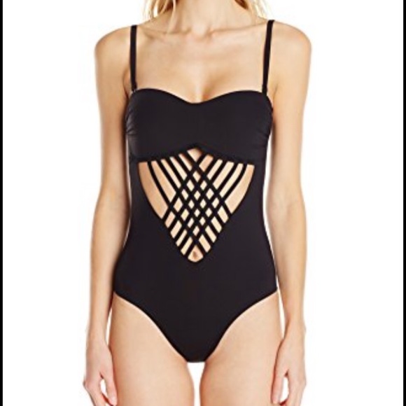 Kenneth Cole One-Piece Cutout Swimsuit Sz M