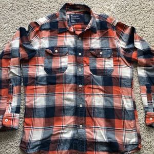 Men's Size LG American Eagle Flannel Button Shirt