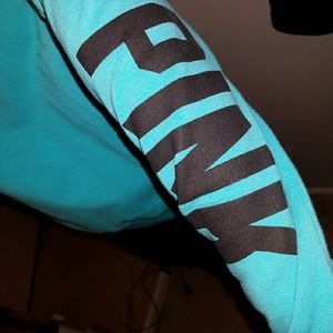 Size small blue PINK half zip up