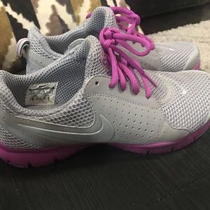 Grey abs purple nikes