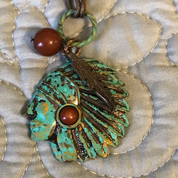 Indian headdress necklace.