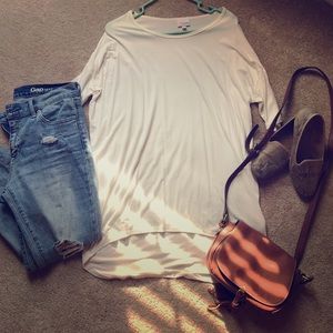 Lularoe XS creme legging shirt