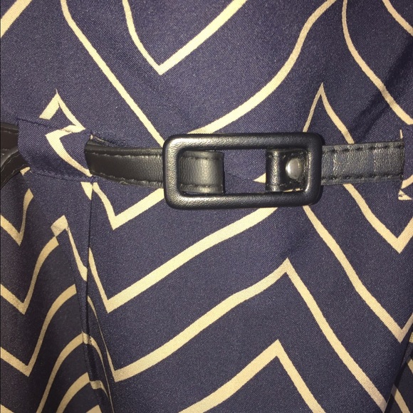 Ombré navy and tan dress - Picture 2 of 3