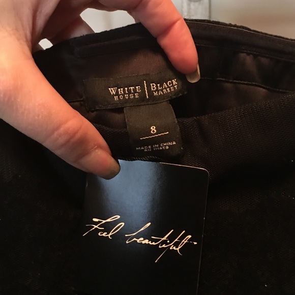 WHBM Cocktail Dress- Black Strapless - Picture 4 of 4