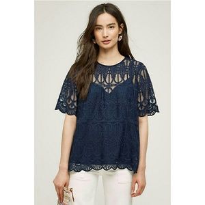 Anthropologie "Marka" Lace Top
