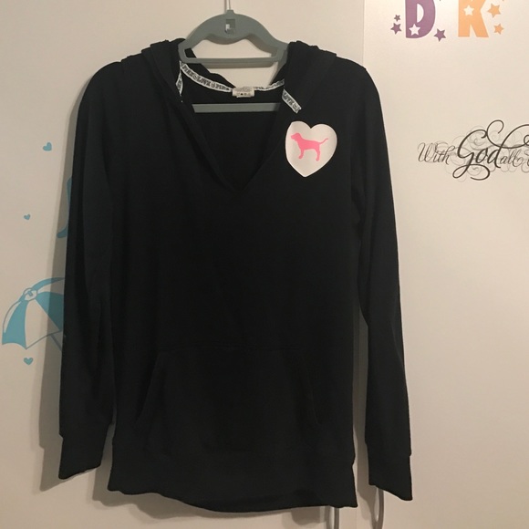 VS Pink black hoodie