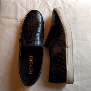 Report Slip On Sneakers - Reptile Embossing