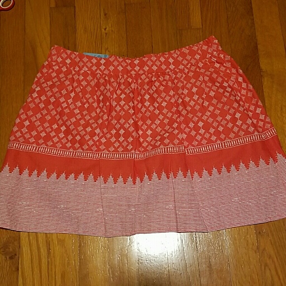 NWT! Old Navy skirt size small! Orange & white! - Picture 1 of 4