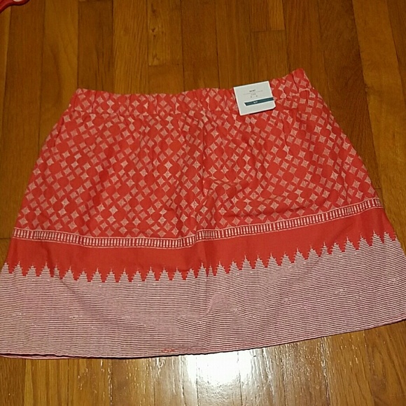 NWT! Old Navy skirt size small! Orange & white! - Picture 4 of 4